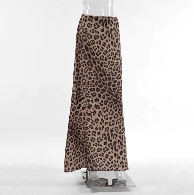 Leopard  Dress Fashion Mermaid Skirt