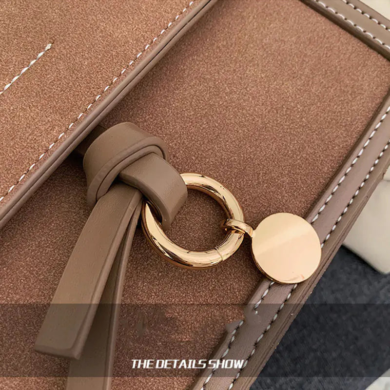 Fashionable Retro Mini Shoulder Bag with Wide Strap