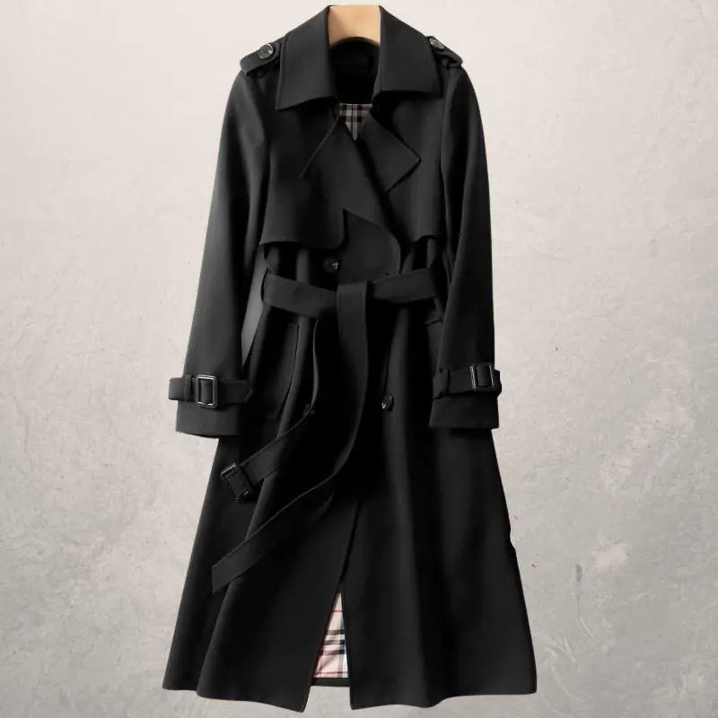 Women's Mid-length Autumn Trench Coat Windbreaker