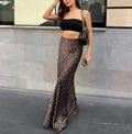 Leopard  Dress Fashion Mermaid Skirt