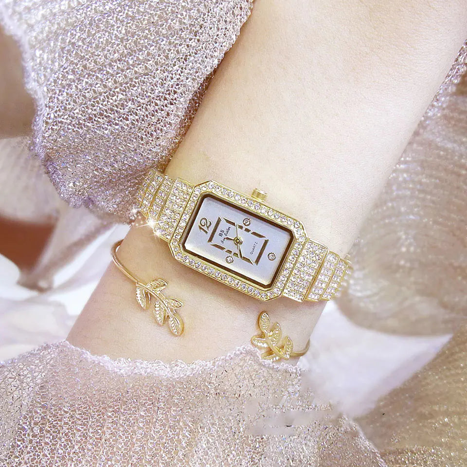 Custom Luxury Diamond Women's Watch - Quartz Style FA1138