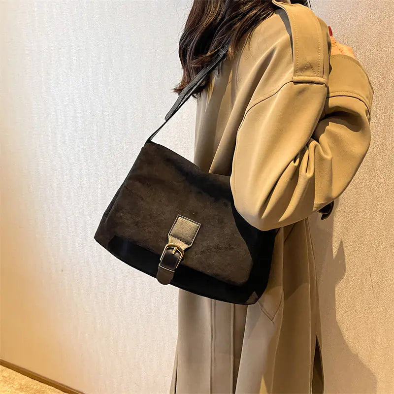 Vintage Nubuck Commuter Bag