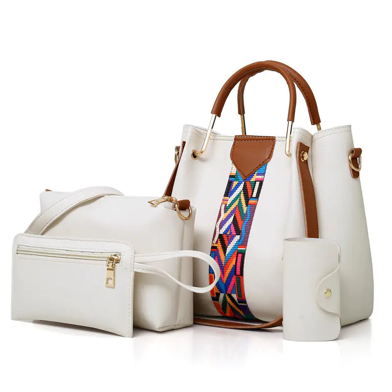 Handbag Set with Shoulder Bag (4 Pcs)