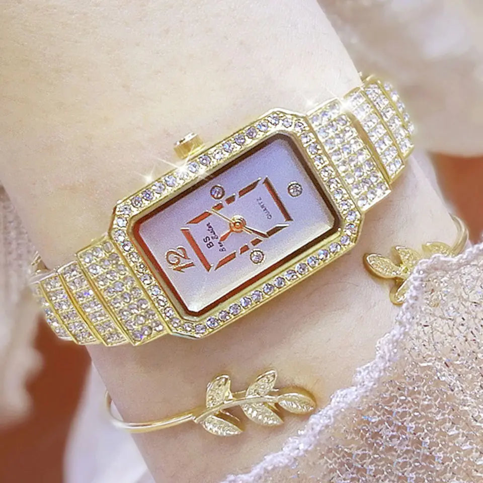 Custom Luxury Diamond Women's Watch - Quartz Style FA1138
