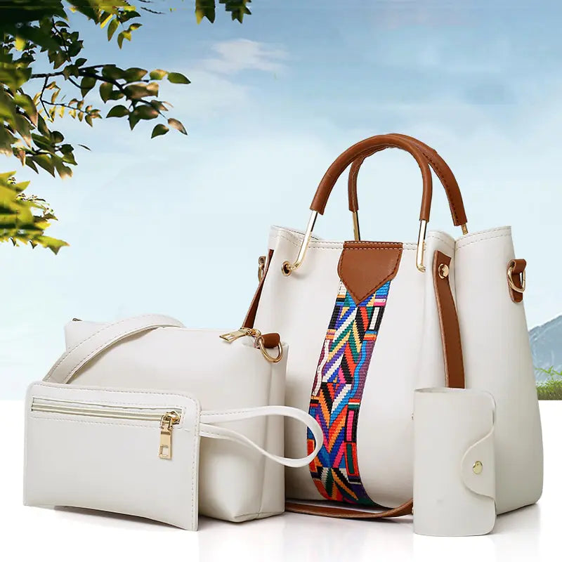 Handbag Set with Shoulder Bag (4 Pcs)