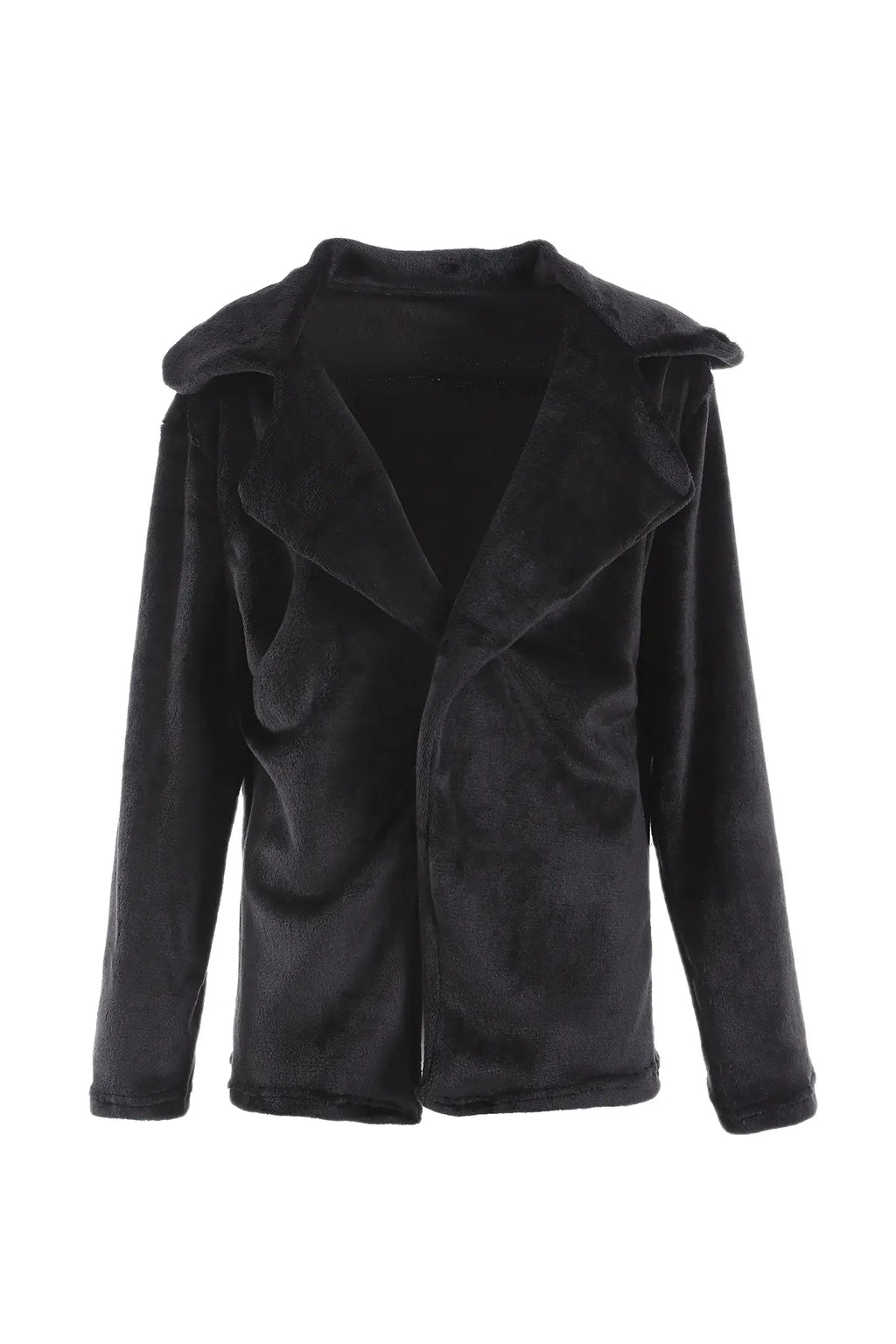 Fashionable Women's Plush Collar Autumn Winter Coat