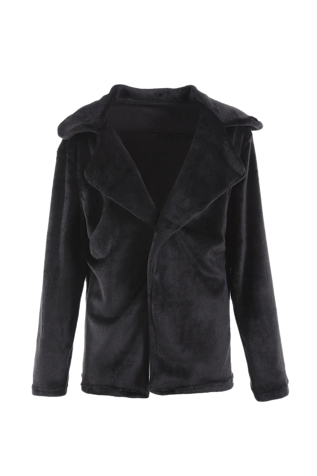 Fashionable Women's Plush Collar Autumn Winter Coat