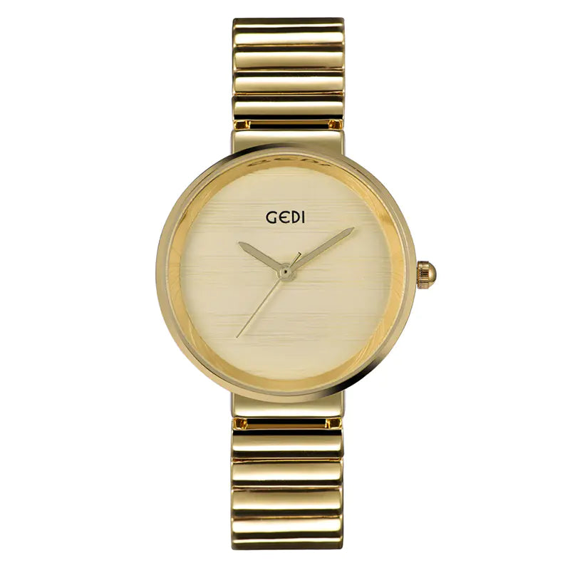 Chic Retro Gold Watch for Women - Minimalist Style